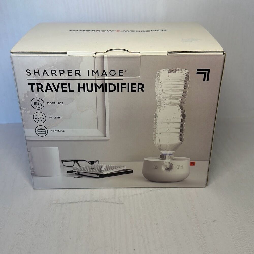 Sharper Image Travel Humidifier Cool Mist UV Light Portable‎
